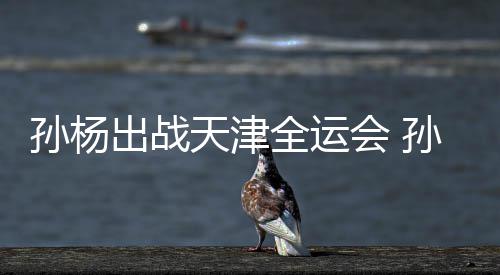 全运浙江担任代表孙杨孙杨手天津团旗出战会